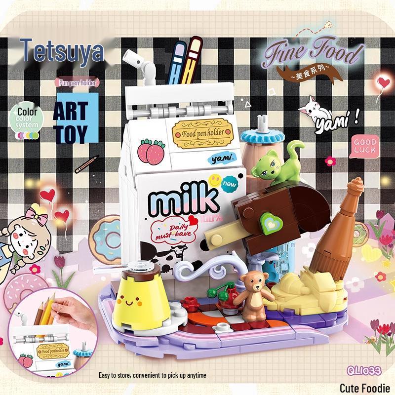 ZheGao Educational Building Blocks Foodie Pen Holder Puzzle Toy for Kids