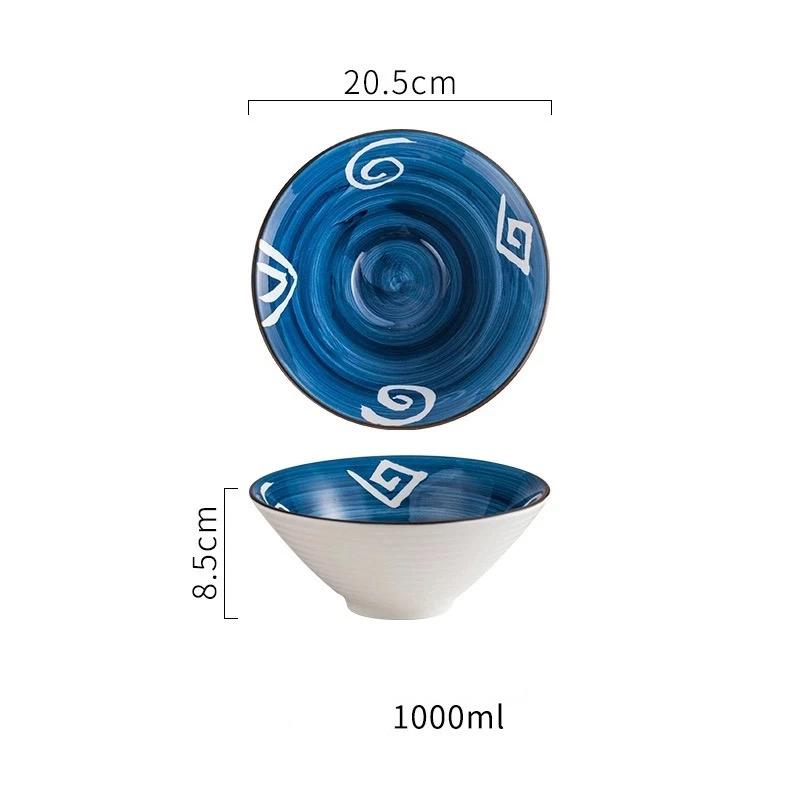 Japanese Style Ceramic Soup Bowl – Large Ramen & Noodle Bowl for Home & Restaurant