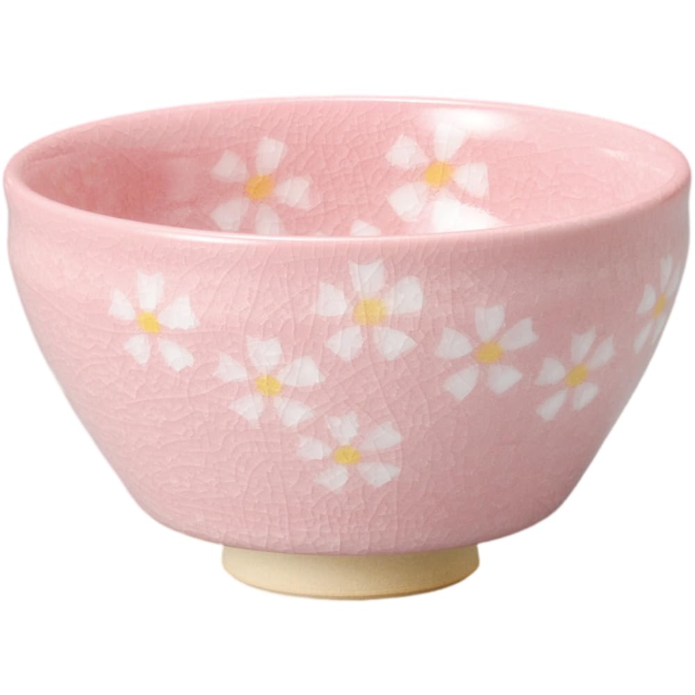 Matcha Small Flower Tenmoku Pink Mino Made In Japan Ale-net Bowl, Bowl, Ceramic, Ware,