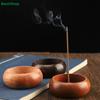 Natural Wood Incense Holder with Brass Insert, Handmade Incense Burner for Sticks & Ash Catcher