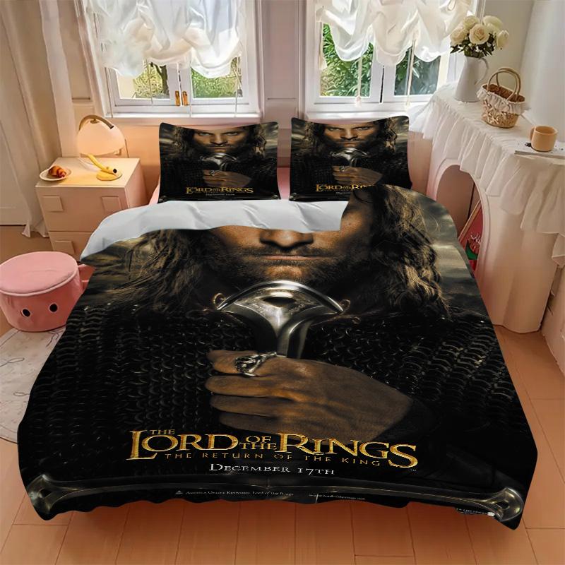Aragorn'S Return Ringbearer Print 3Pcs Bedding Setduvet Cover With 2 Bedropillowcase Home Birthday Gift