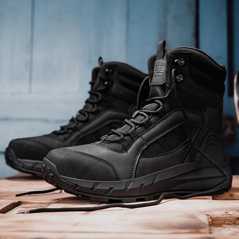 Large Size Outdoor Hiking Tactical Boots Training Field Training Military Boots Wear-resistant Lightweight Hiking Shoes Men's Boots