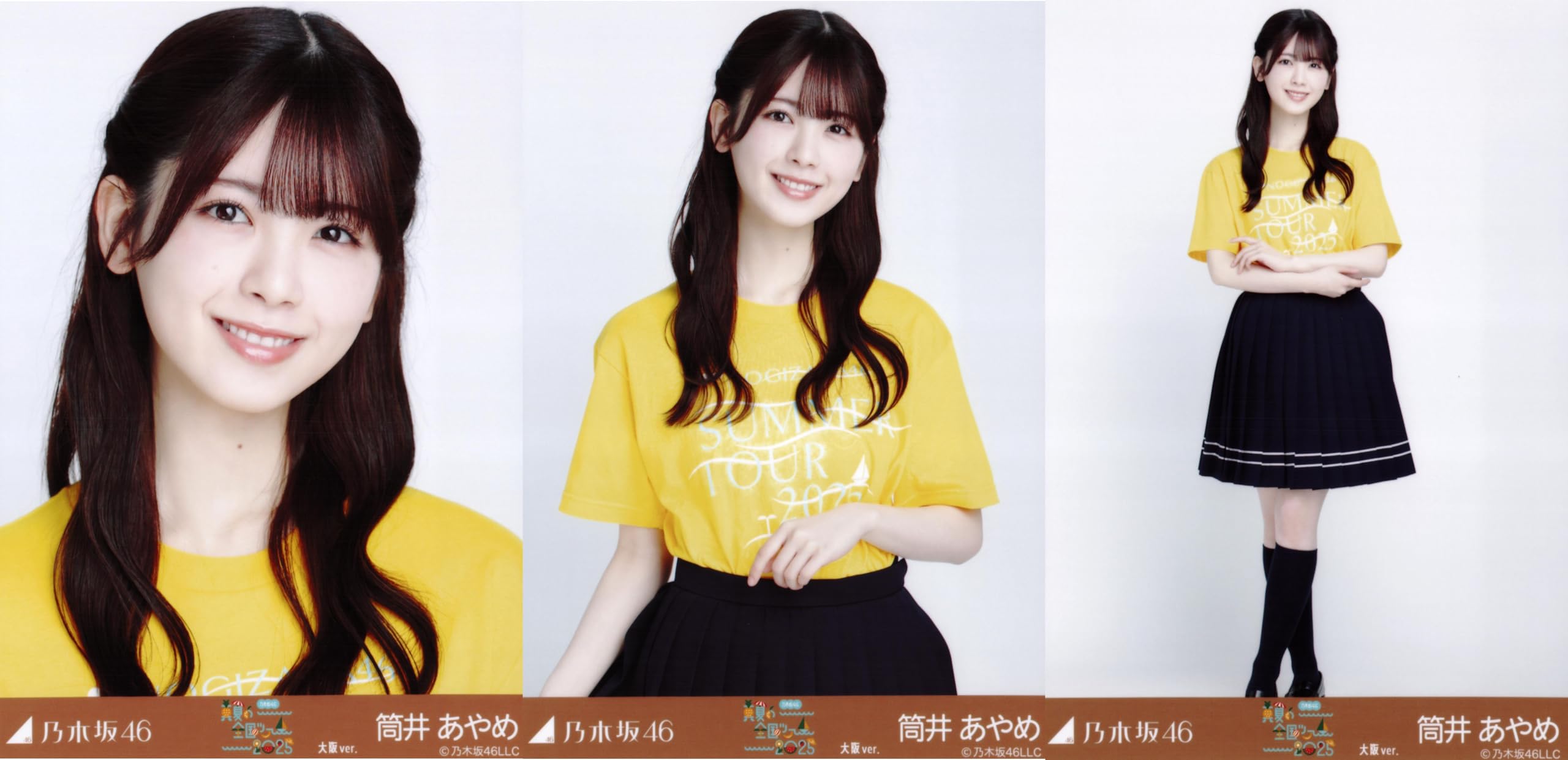

Nogizaka46 Raw Photo Midsummer National Tour 2025 T-shirt Osaka version 3-piece set Ayame Tsutsui