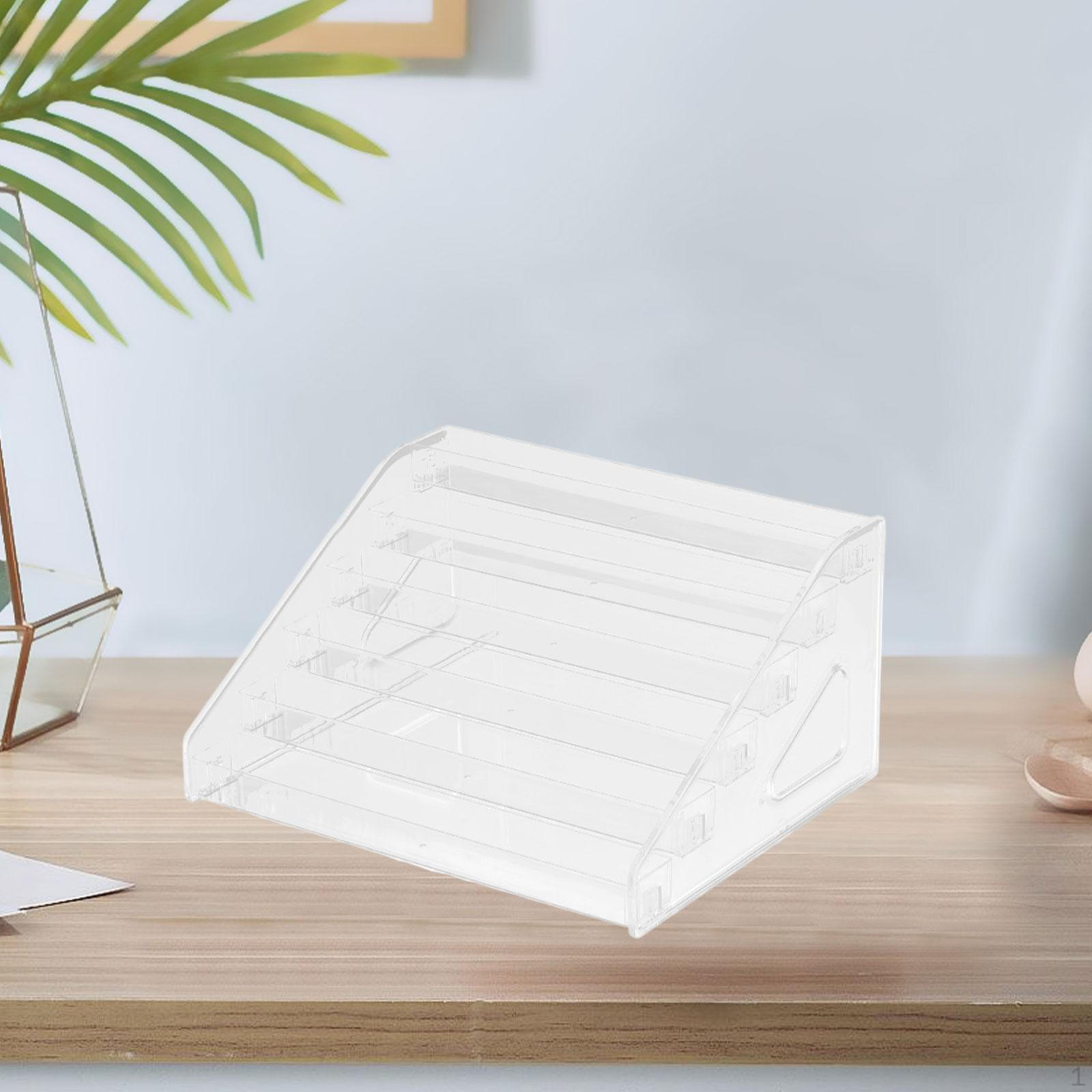 

Акриловая полка для хранения 1/64 игрушечных машинок, витрина, держатель для дисплея, настольная коробка, многослойная коробка, для 6 layer