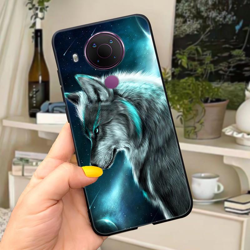 For Nokia 5.4 Case Soft Black Silicone Phone Back Cover For Nokia 5.4 Case Nokia5.4 TA-1333 TA-1340 TA-1337 TA-1328 TA-1325 Cat