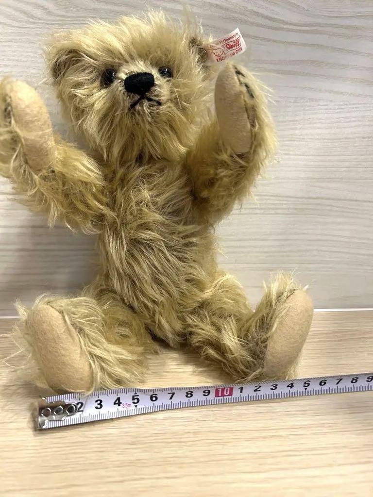 [USED] Steiff Teddy Bear, Beige, Articulated, with Built-in Sound