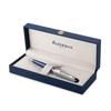 Waterman Ballpoint Pen Expert Deluxe Metallic Blue CT Fine Point Gift Box Genuine Imported Product 2187506 Oil-based