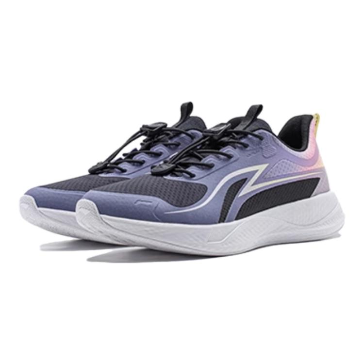 Li Ning Kids Lightweight Comfortable Durable Non-Slip Shock Absorbing Running Shoes Kids Running Shoes Purple YKFU032-4