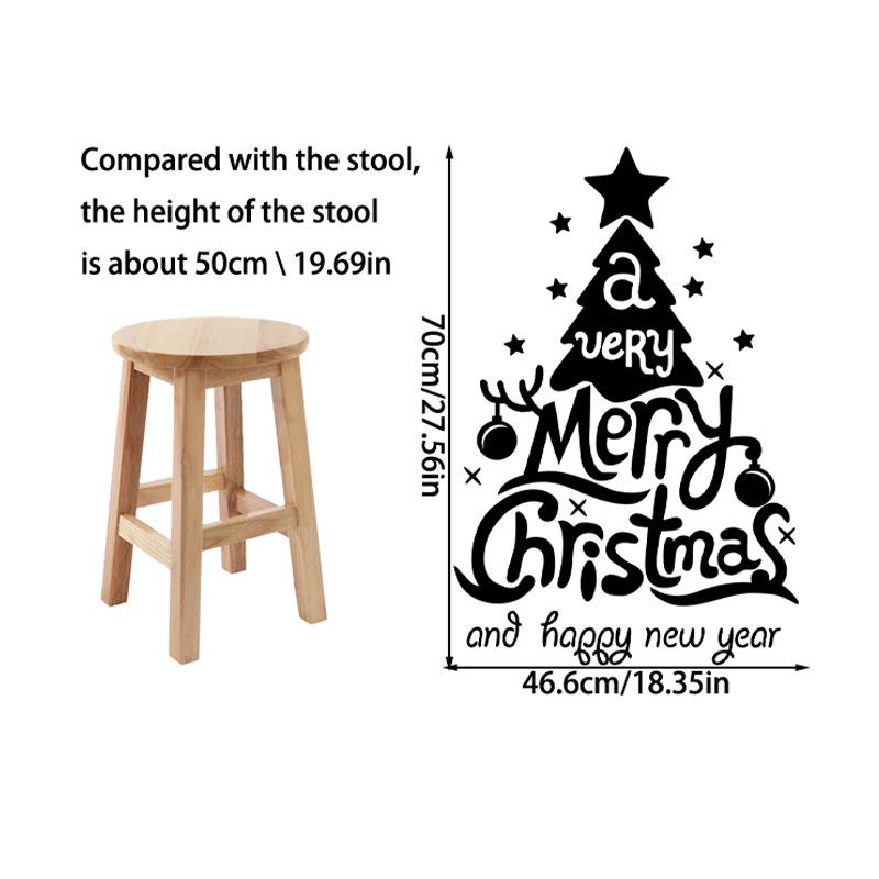 3D Acrylic Christmas Tree Wall Stickers for Living Room Entrance Decor
