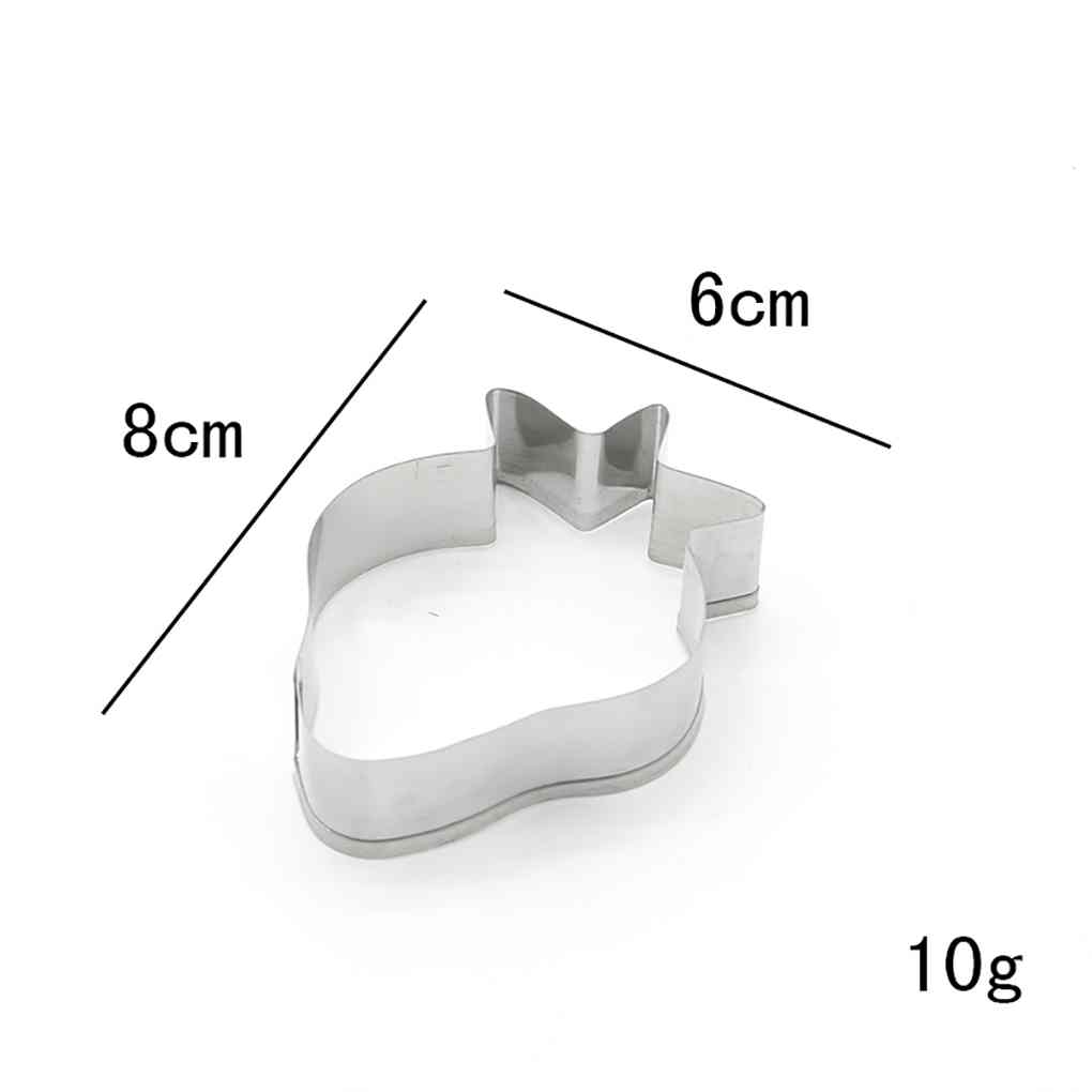 1/7pcs Flower Cookie Biscuit Baking Mould Stainless Steel Fruit Cutter