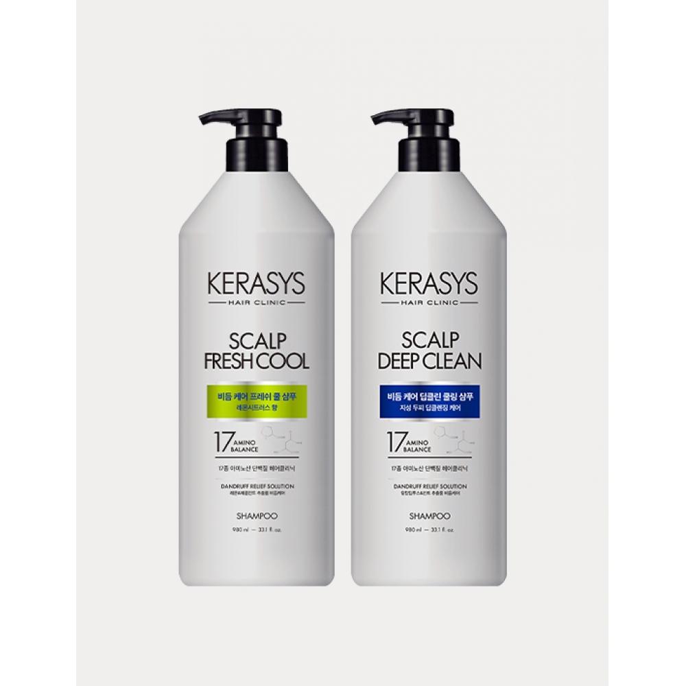 Kerasys Clinic Dandruff Scalp Shampoo 980ml  Lemon Fresh