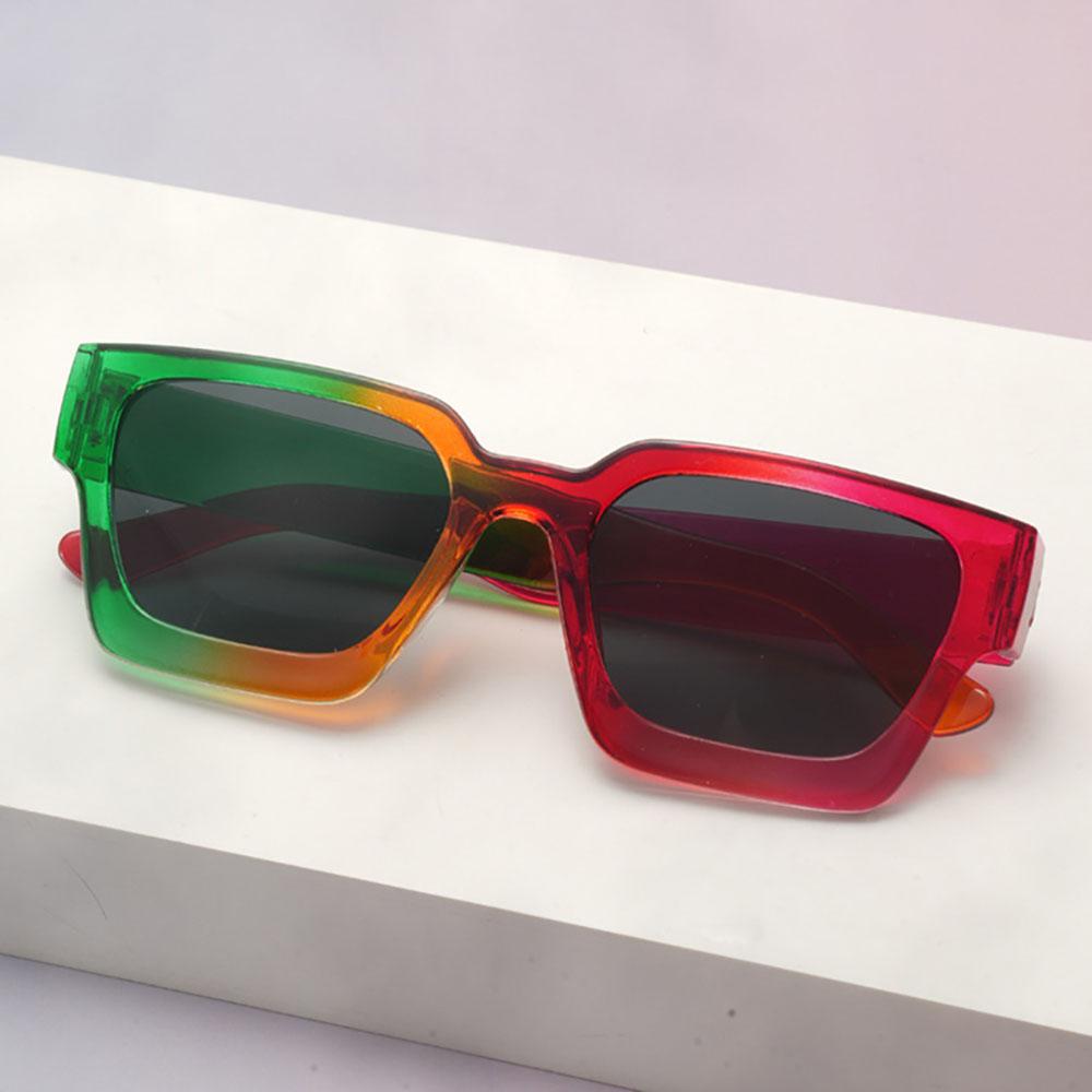 Thick Frame Eyewear Uv-Protection Square Frame Sunglasses Unisex Sunglasses Multi-Purpose Plastic Sunglasses For Outdoor Sports