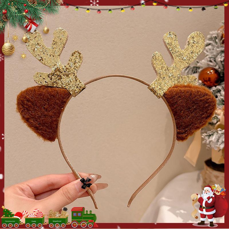 Weihnachts Rentier Geweih Stirnband für Kinder - Niedliches Kostümgeschenk, Haarspange & Dekoration