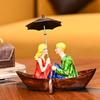 Home Decoration Items for Living Room | Timeless Boat Couple Statue | Ideal Wedding Gift for Couples & Anniversary Decoration Items |