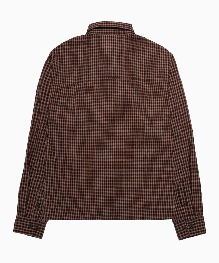 SAINTPAIN Sp Crop Small Check Shirt Brown