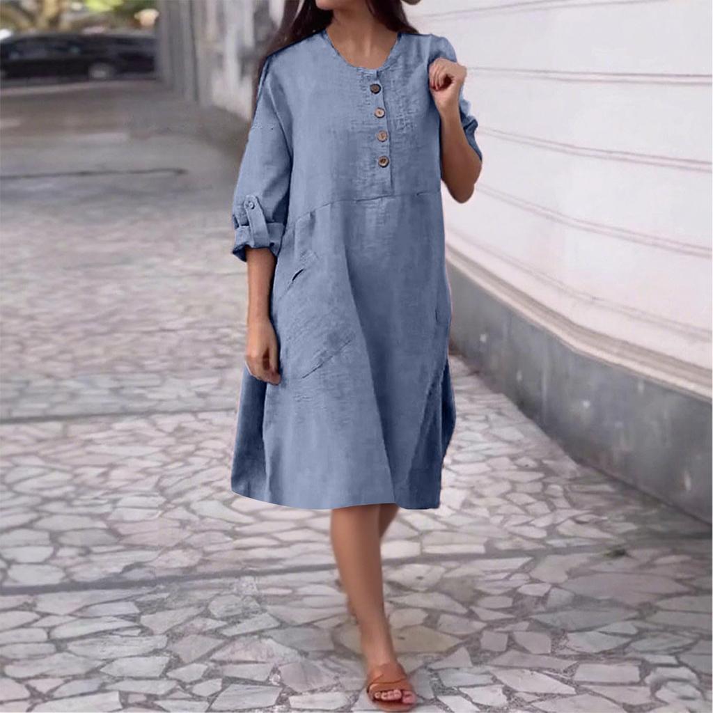 Women's Fashionable Casual -color Dress