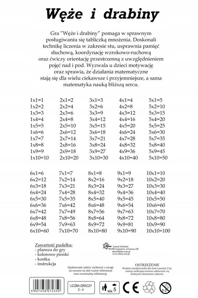 GRA WĘŻE I DRABINY 2359