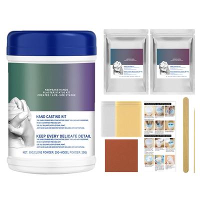 DIY Hände Gipsabdruck Set Gipsstatue Andenken Abformen Handhalten Basteln Für Paare Erwachsene & Kind Hochzeit Freunde Jubiläum