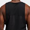 Tank Tops Men's Black Crew Neck Moderate Straight Fit GT8269