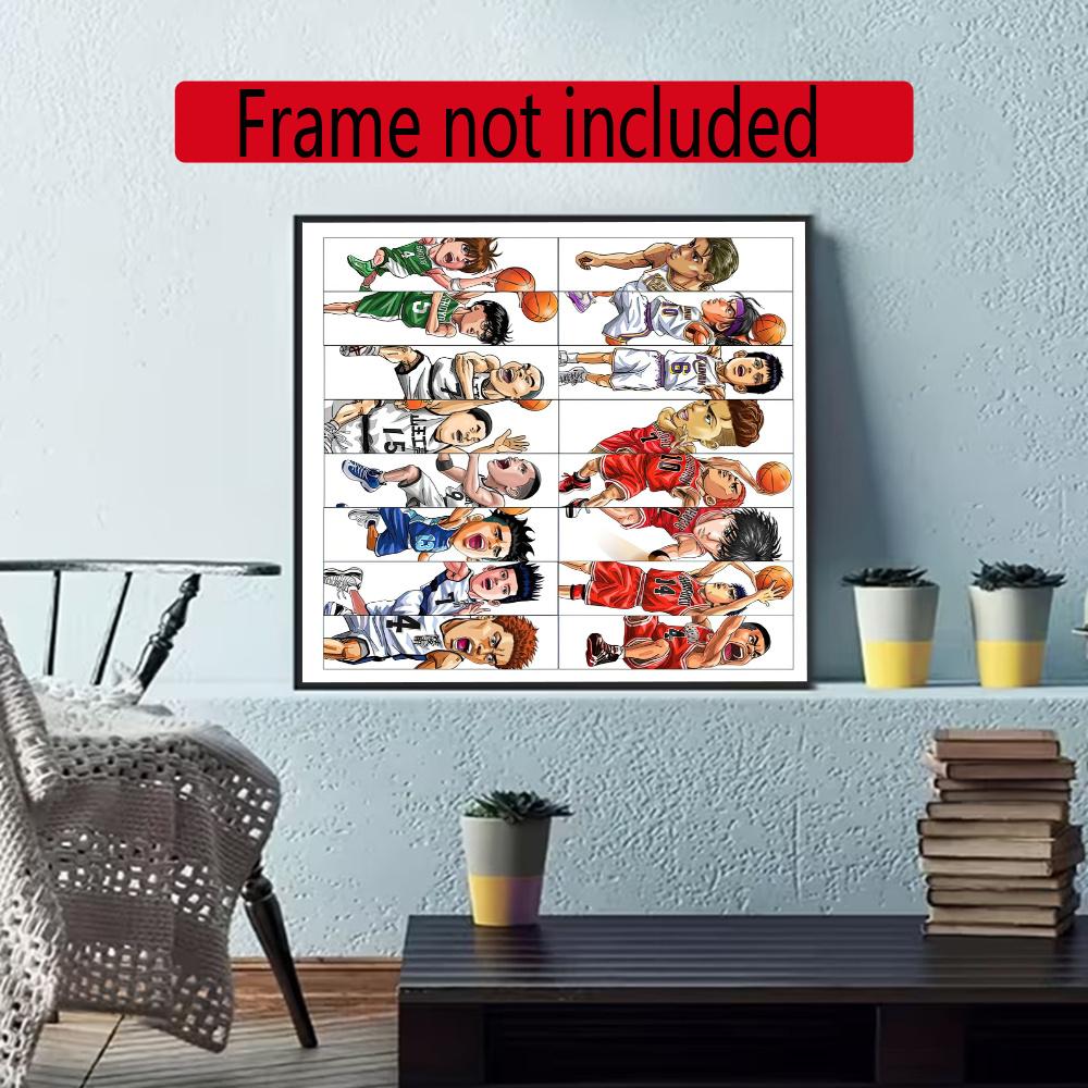 Sakuragi Basketball Dunk Diamond Painting Round Diamond Mosaic Rhinestones Diamond Embroidery Craft Kit Wall Decor Without Frame