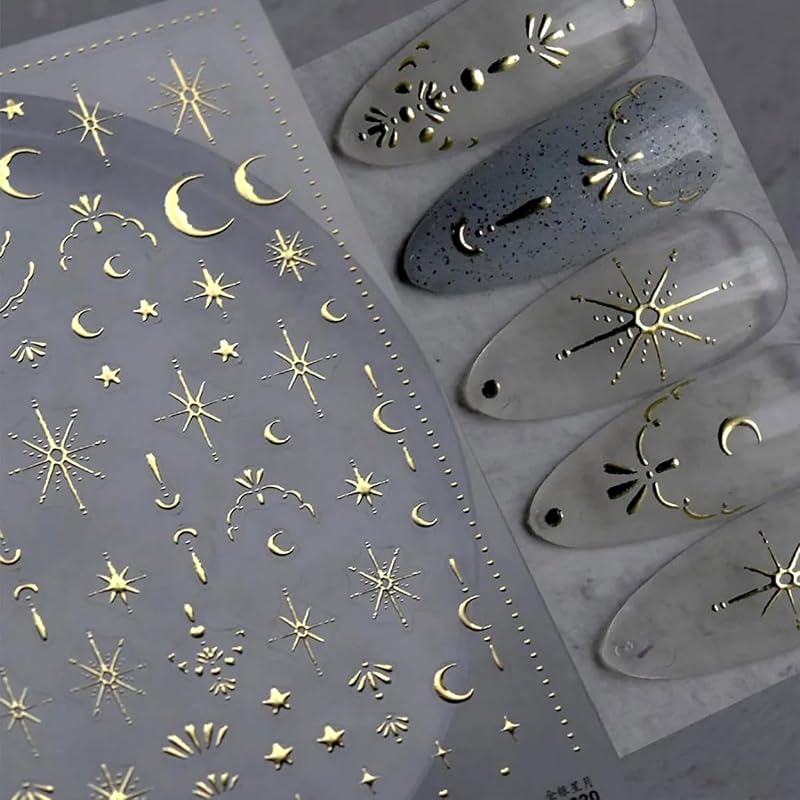 Maple Leaf Nail Stickers 5D Embossed Nail Decals Fall Design Nail Supplies Gold Leaf Stickers for Women Nails Decorations Thanksgiving Day Nails