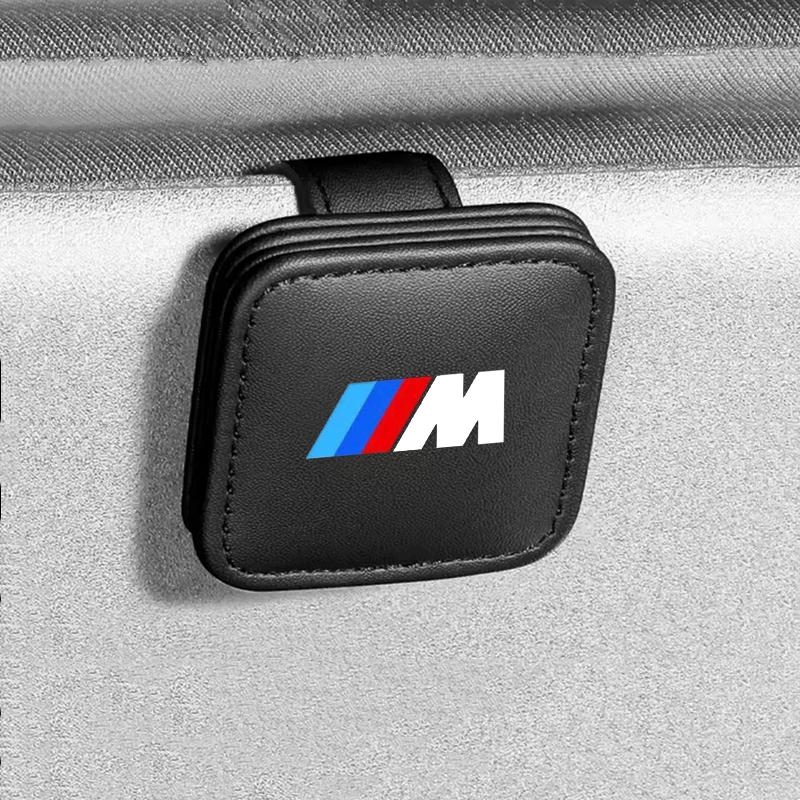 Auto Sun Visor Glasses Box Sunglasses Clip Card Ticket Holder For BMW M Emblem E46 E36 E34 F10 E90 F30 E60 F30 E53 E30 E92 E87 EPYFH1