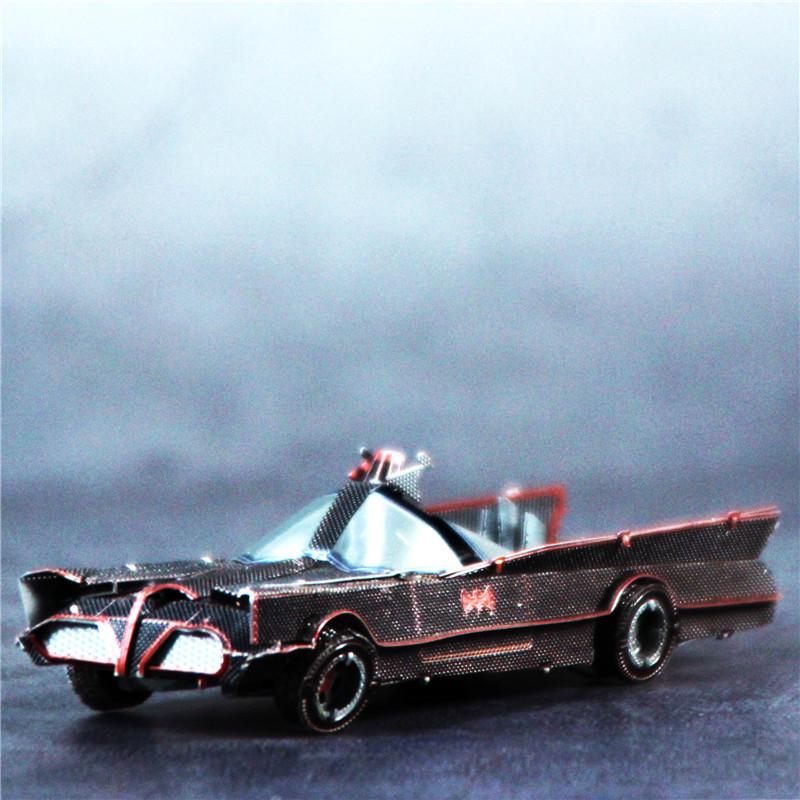 

Classic Batmobile Stainless Steel 3D Puzzle - Glue-Free Assembly
