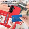 For Samsung Galaxy S24 Case RFID Blocking Card Holder Kickstand TPU + PU Leather Phone Back Cover