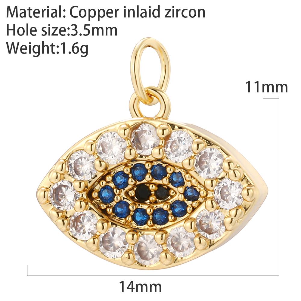 Evil Blue Eye Flower Heart Charms for Jewelry Making Cute Bird Butterfly Bear Gold Color Dijes Diy Earrings Necklace Bracelet