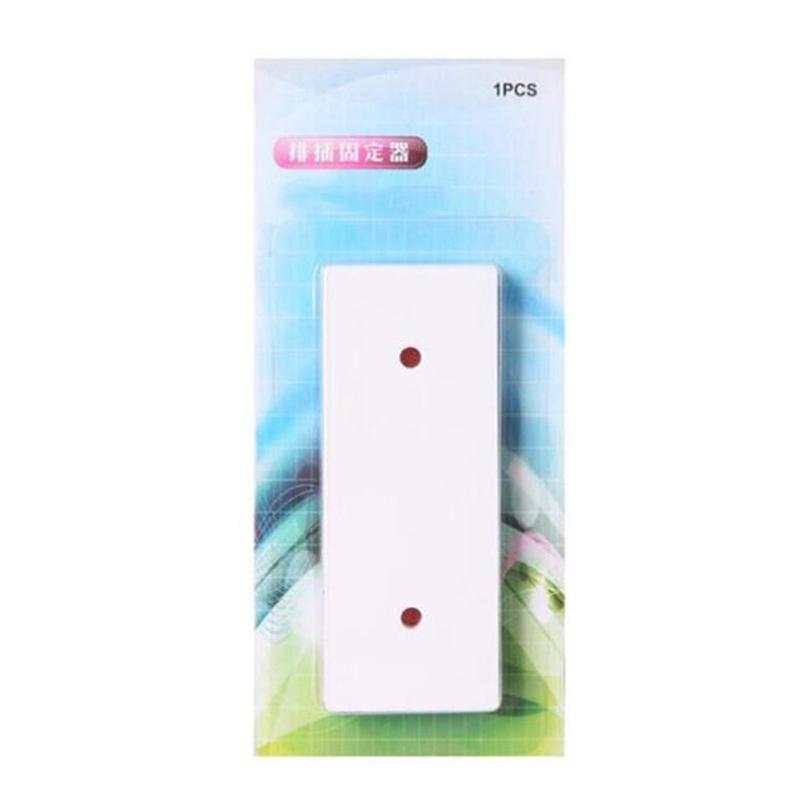Seamless Punch-free Plug Wall Sticker Holder Fixer Power Strip Holders Storage for Wall Sockets