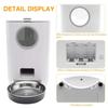 4.5L Smart Pet Auto Feeder for Cats Large Dogs Treat Dispenser Stainless Steel Food Tray With  4 Meal Voice Recorder