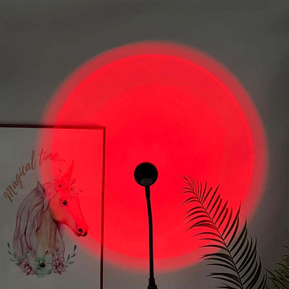 Shop Wall Atmosphere Night Light Photography Background Lights Sunset Lamp Rainbow Projector Lamp