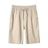 Men's Summer Cotton-Linen Loose Fit Beach Shorts