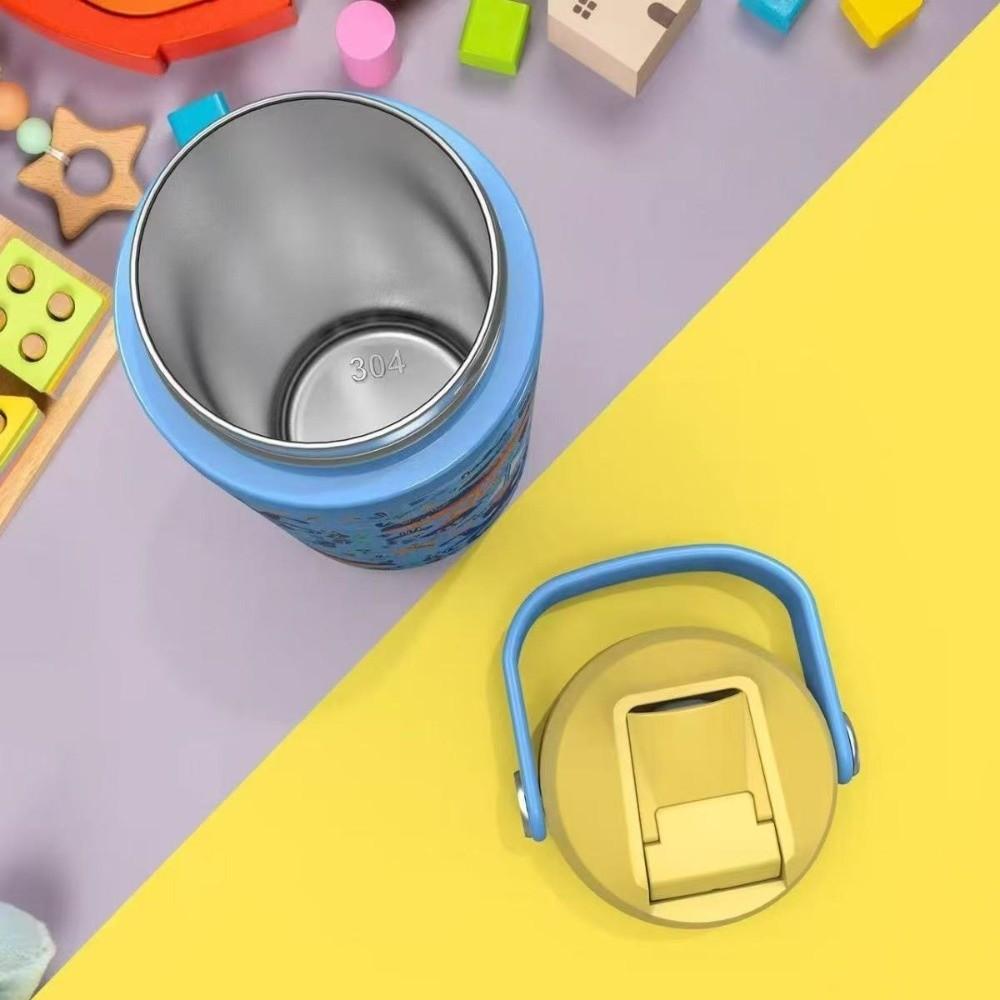 Stainless Steel Children's Water Bottle With Lid Vacuum Flask Thermo Cup  Milk Container