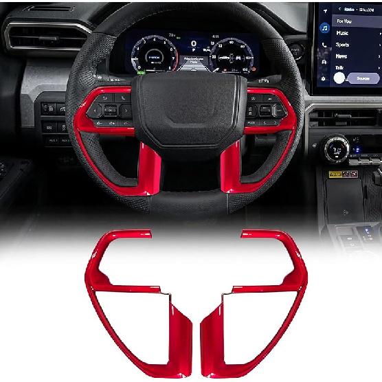 Dark Red Dashboard Air Vent Outlet Cover for Toyota Tacoma 2024 2025 and 4Runner 2025 Interior Accessories Center Console Side Frame Decor Trim Cover