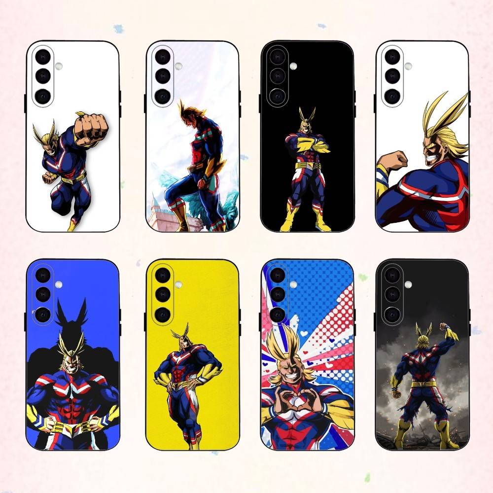 T-Toshinori Y-Yagi MHA All Might Handyhülle Für Samsung Galaxy A73,A72,A71,A70,A53,A52,A51,Andere Weiche Schwarze Hülle