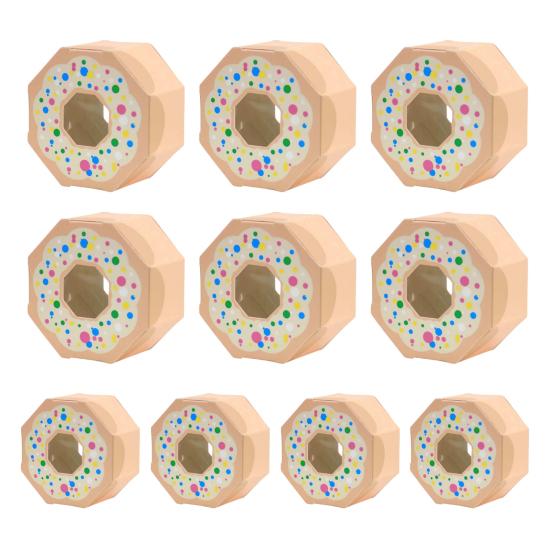 

Yousheng 10 шт. подарочная коробка для конфет большой емкости подарок в форме пончиков DIY сладкая тематическая вечеринка коробка для печенья украшение дома шампанского