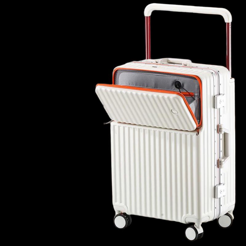 SHERIDAN Front-Opening Aluminum Frame Trolley Suitcase