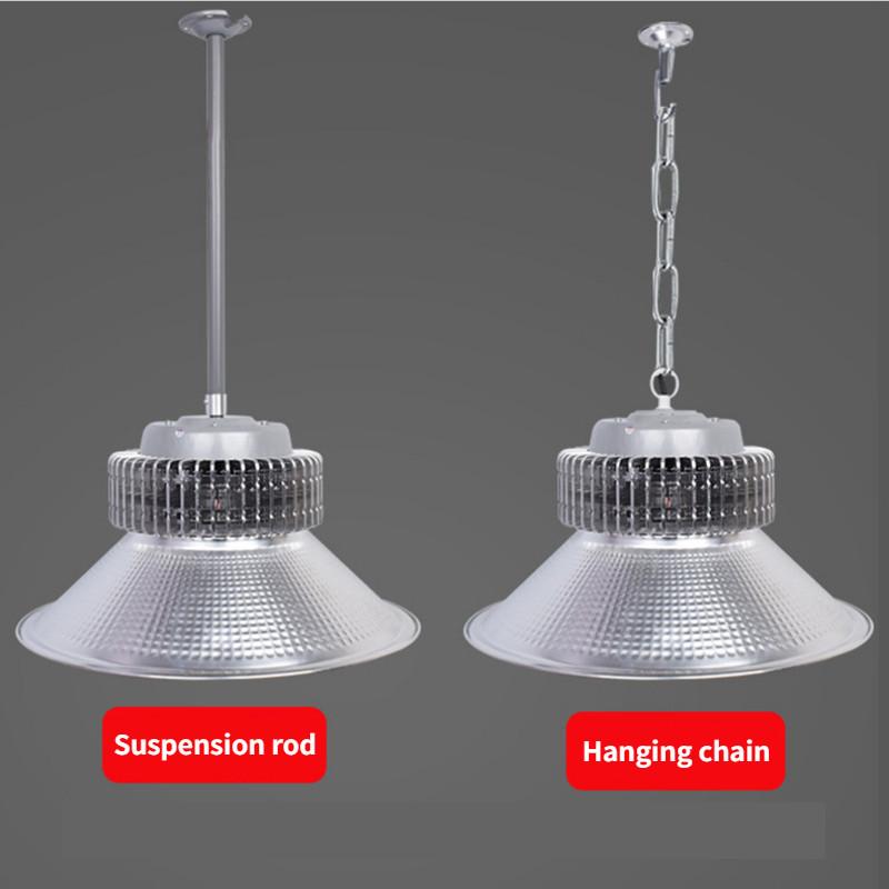 220V LED Finned Industrial And Mining Lights Workshop Warehouse Ceiling Light Indoor Sports Hall Lighting Pendant Lamp