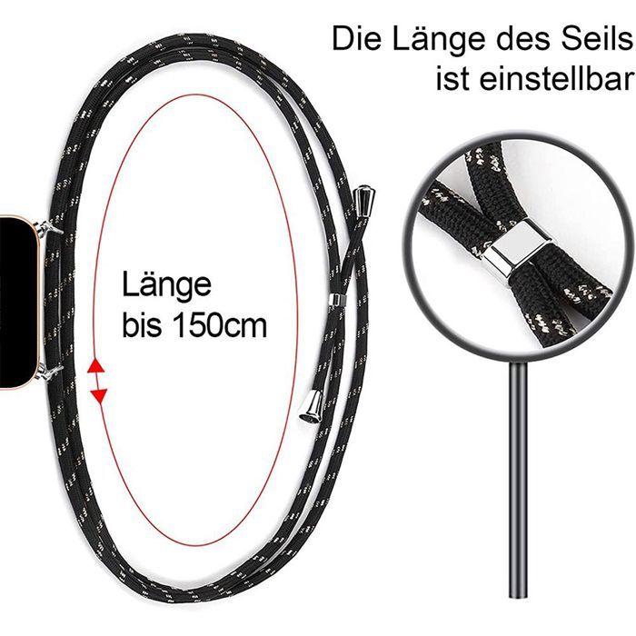 Coque de protection - BOOLING - pour iPhone 16e - Antichoc - Souple - Motif Cœur avec Cordon Noir