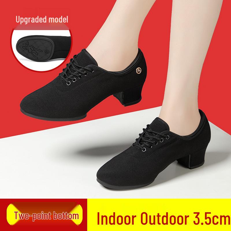 Women's Latin & Ballroom Dance Shoes - Soft Sole, Breathable, Lightweight, Ideal for Teachers, Training & Square Dance.