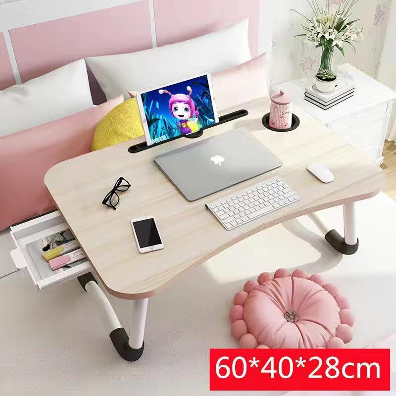 Compact Folding Laptop Table for Dormitory or Bay Window