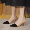 Fashion Quality Women's Pumps 2025 Spring Mix Color Female Shoes Shallow Slip-on Pumps Sexy Pointed High Heel Hot Sale Office Lady Shoes