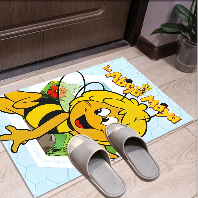 Maya the Bee Pattern Rug, Indoor/Outdoor Mat, for Picnic, Gameroom, Bedroom, Office, Living Room, Home Decor Carpet, Birthday Gift