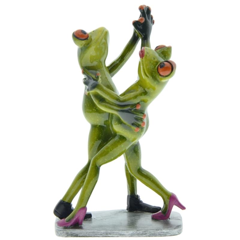 Frog Figurines Decor Funny Creative Resin Frog Sculpture Statue for Home Garden 1