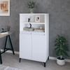 821228 vidaXL Highboard White 60x36x110 Cm Engineered Wood