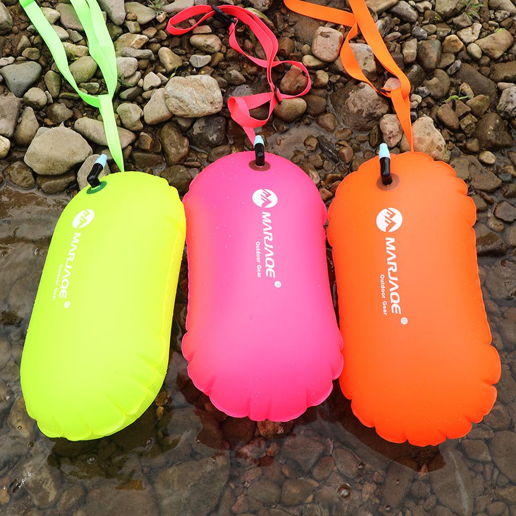Lightweight Safety Inflatable Swim Buoy Tow Float for Open Water Swimmers