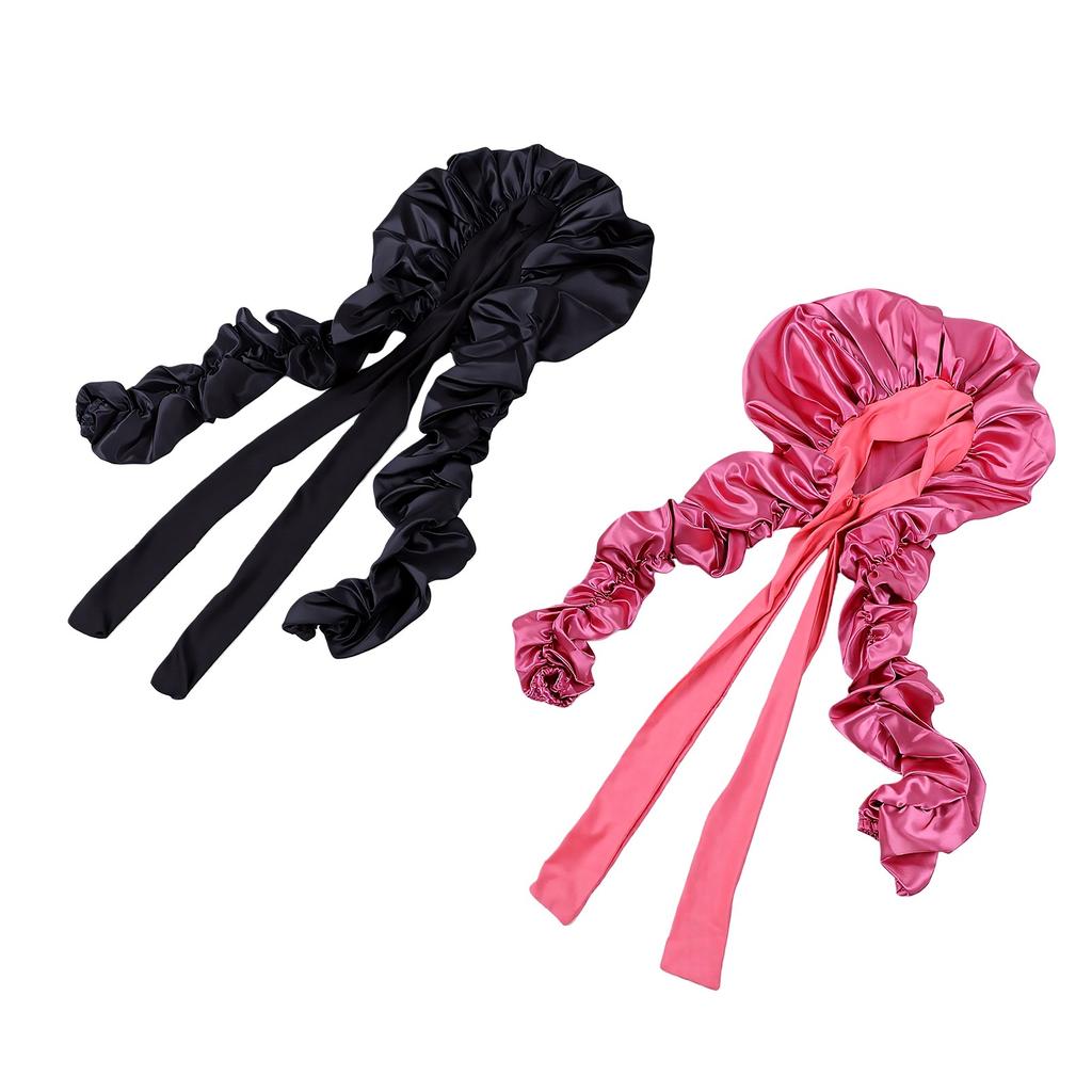 Double Layer Satin Bonnet 33-43in XL Bonnet for Braids Hair Dreadlocks Women Sleep