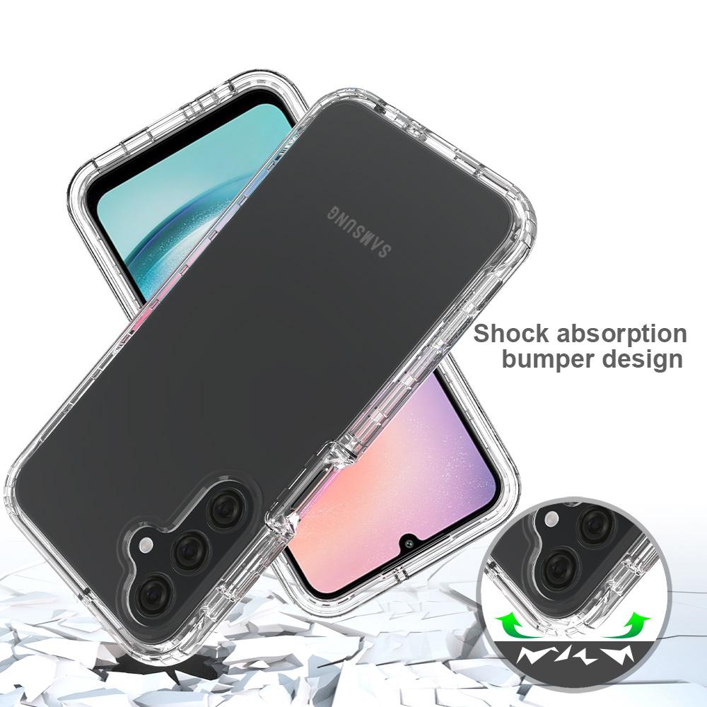 For Samsung Galaxy A25 5G (Global) (161.0 x 76.5 x 8.3mm) Case PC+TPU Gradient Clear Phone Cover