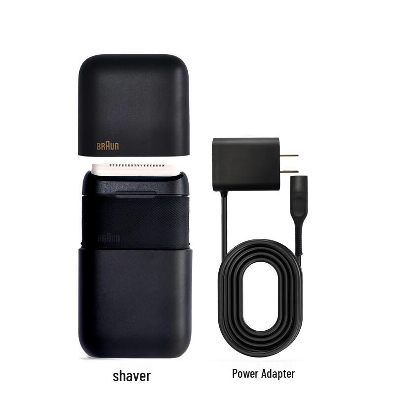 Braun Portable Mini Electric Shaver CN plug (adapter included) чёрный